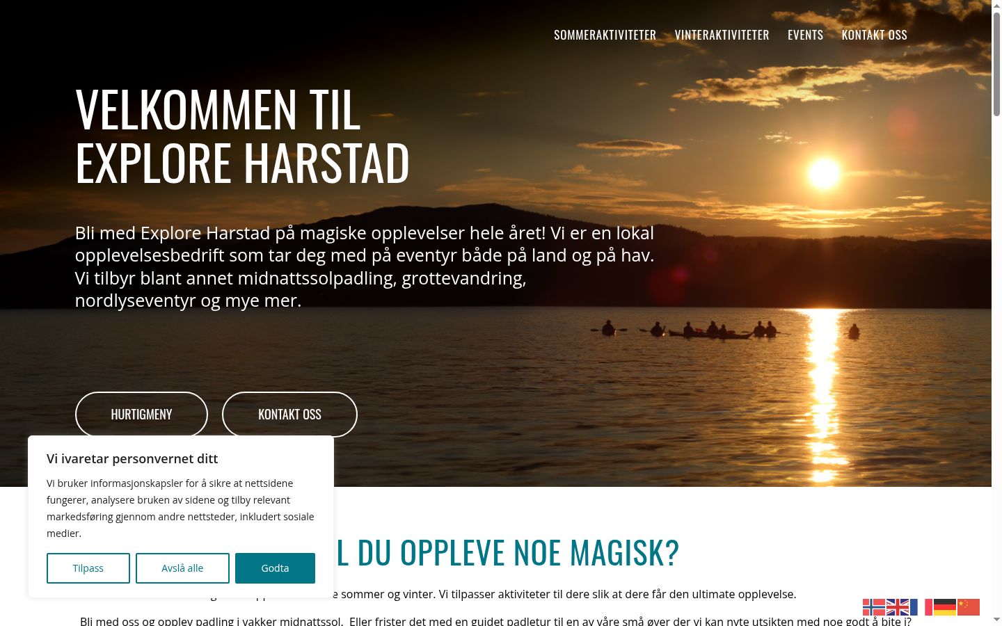 Screenshot des Einwilligungsbanners vor jeglicher Interaktion