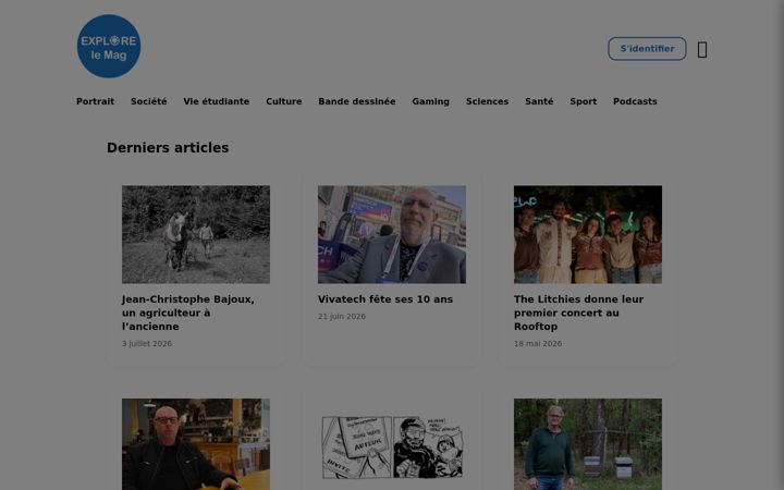 Screenshot of explorelemag.fr