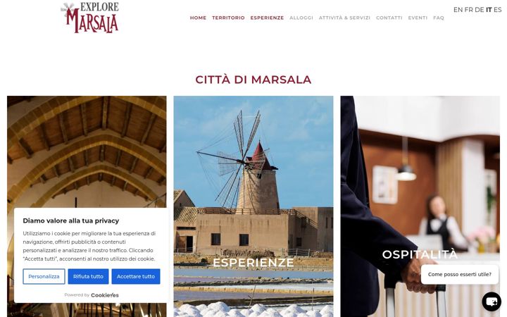 Screenshot of exploremarsala.it