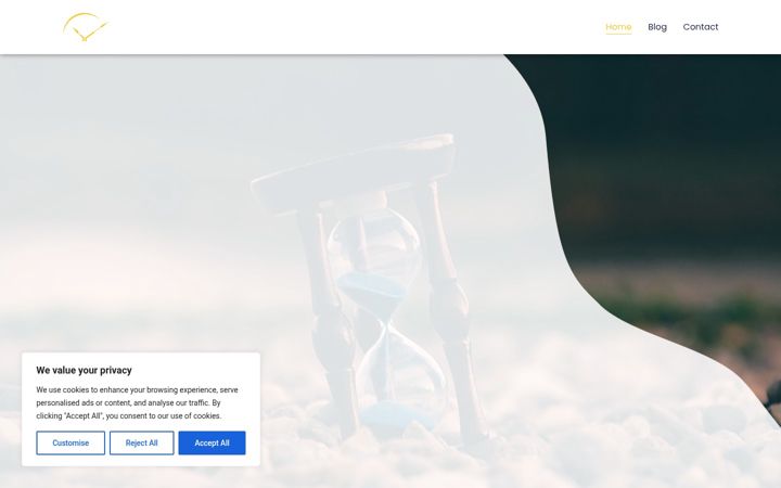 Screenshot of exploremoretime.com