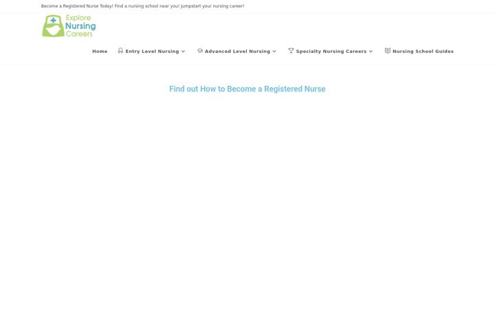 Screenshot of explorenursingcareers.com