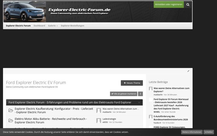 Screenshot of explorer-electric-forum.de