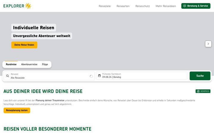Screenshot of explorer.de