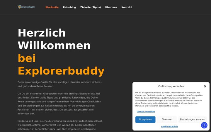 Screenshot of explorerbuddy.eu