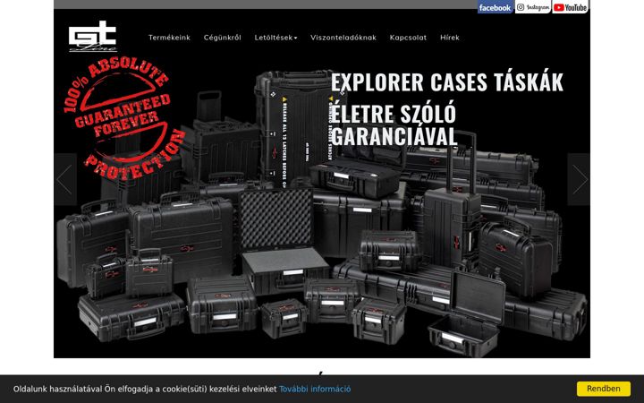 Screenshot of explorercases.hu