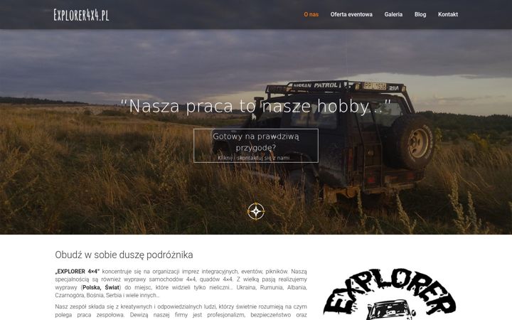 Screenshot of explorerevents.pl