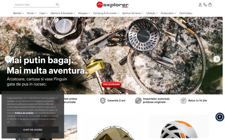 Screenshot of explorersport.ro