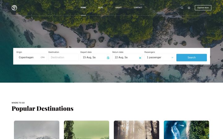 Screenshot of explorerstravelcompany.com