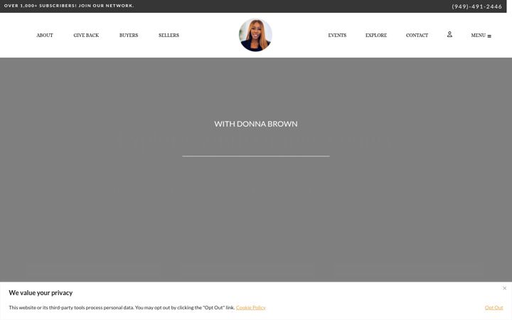 Screenshot of exploresouthorangecounty.com