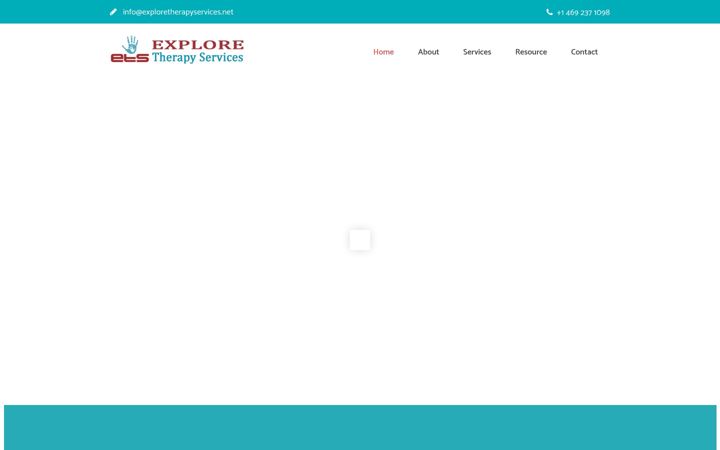 Skjermbilde av exploretherapyservices.net