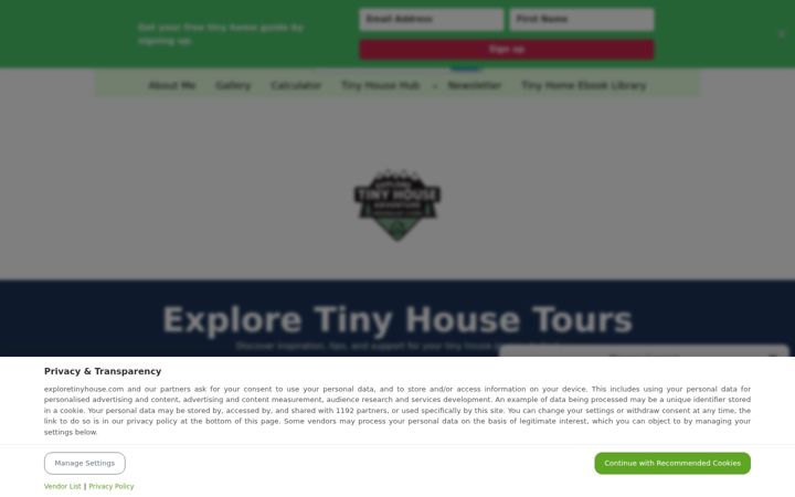 Screenshot of exploretinyhouse.com