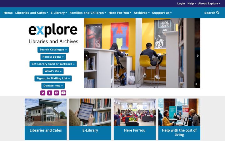 Screenshot of exploreyork.org.uk