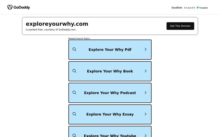 Screenshot of exploreyourwhy.com