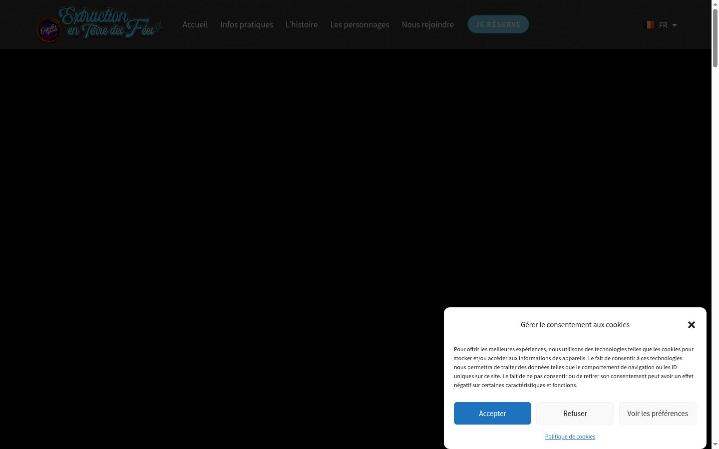 Zrzut ekranu banera zgody wyświetlanego przed jakąkolwiek interakcją