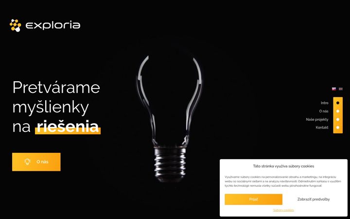 Screenshot von exploria.sk