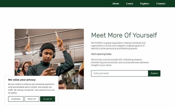 Screenshot of exploringselfhood.com