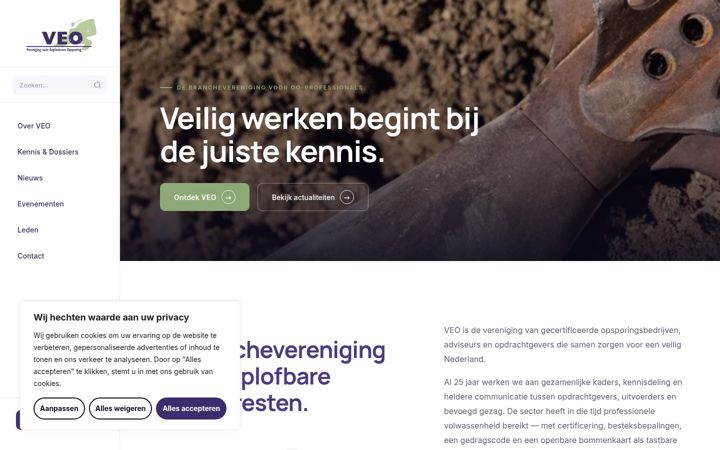 Screenshot of explosievenopsporing.nl