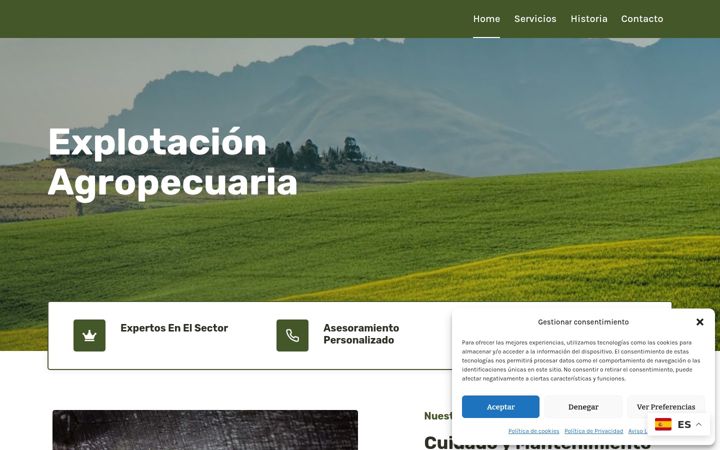 Screenshot of explotacionagropecuaria.com