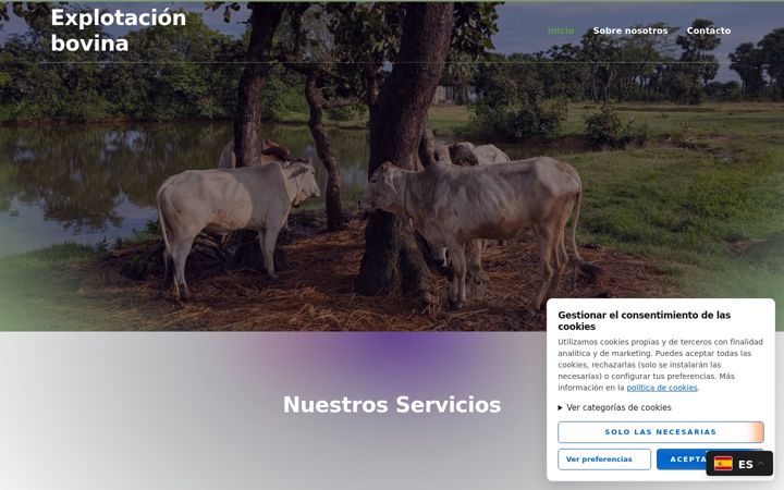 Screenshot of explotacionbovina.es