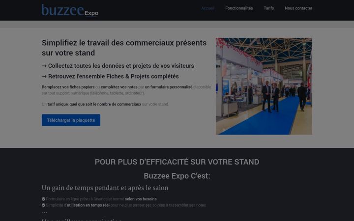 Screenshot of expo-buzzee.fr