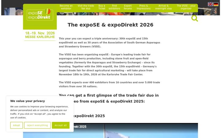 Screenshot di expo-se.de