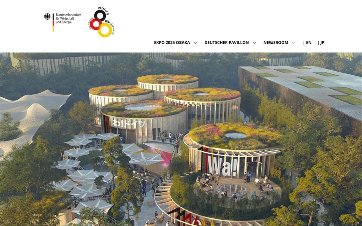 Screenshot di expo2025germany.de