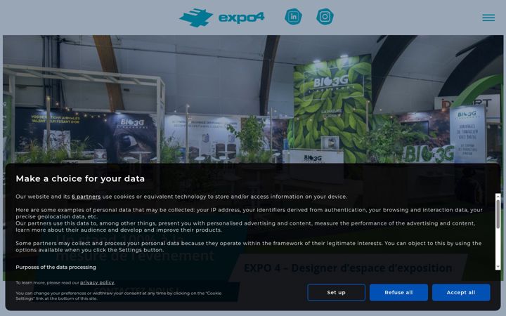 Screenshot of expo4.fr