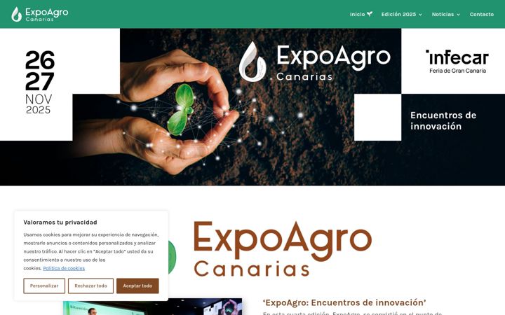 Screenshot του expoagrocanarias.es