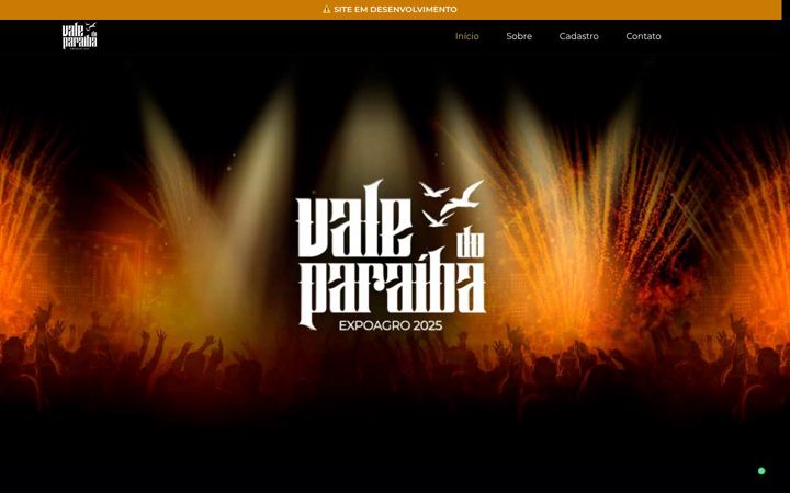 Screenshot of expoagrovale.com.br