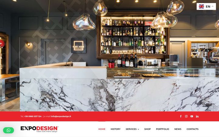 Screenshot van expodesign.it