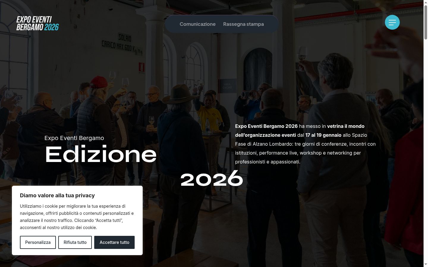 Screenshot van de toestemmingsbanner zoals getoond vóór enige interactie