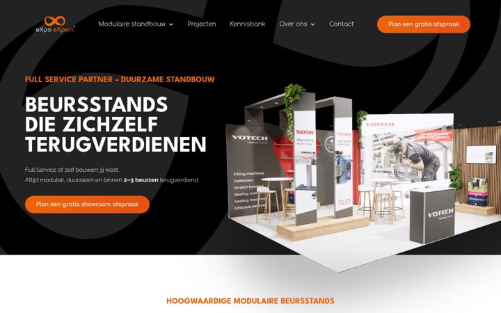 Screenshot of expoexpert.nl