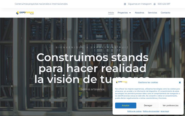 Screenshot of expoferiasruiz.com