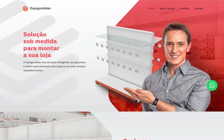 Screenshot of expogondolas.com.br