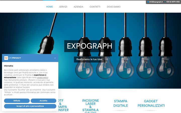 Snimka zaslona za expograph.it