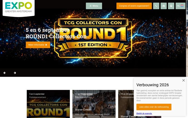 Screenshot of expogreateramsterdam.nl