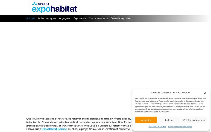 Screenshot of expohabitatbeauce.com