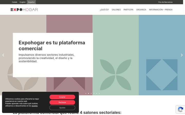Screenshot of expohogar.com
