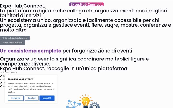 Screenshot of expohubconnect.it