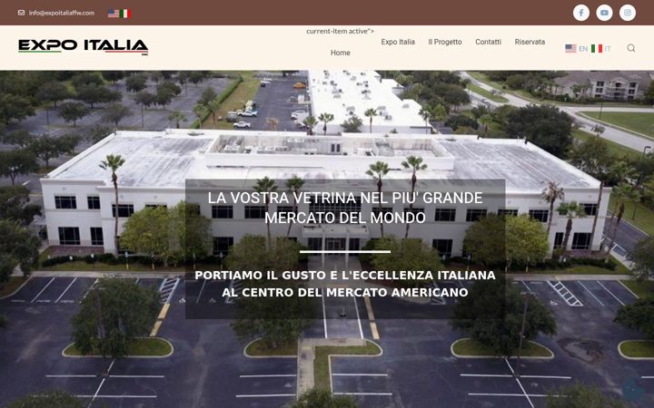 Screenshot of expoitaliaffw.com
