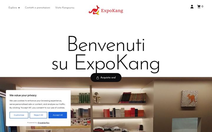 Snimka zaslona za expokang.it