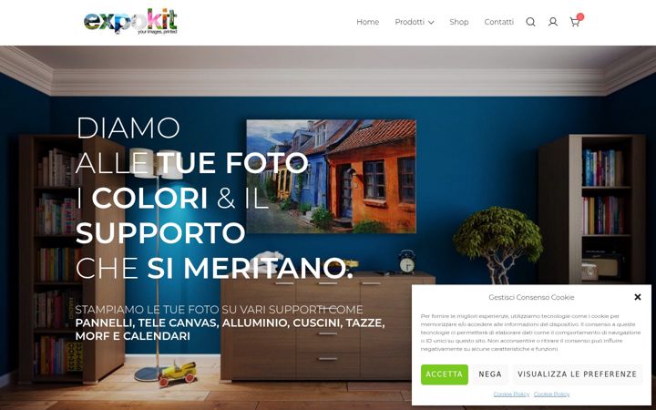 Snimka zaslona za expokit.it