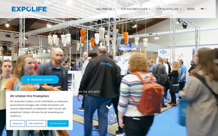 Screenshot of expolife.de