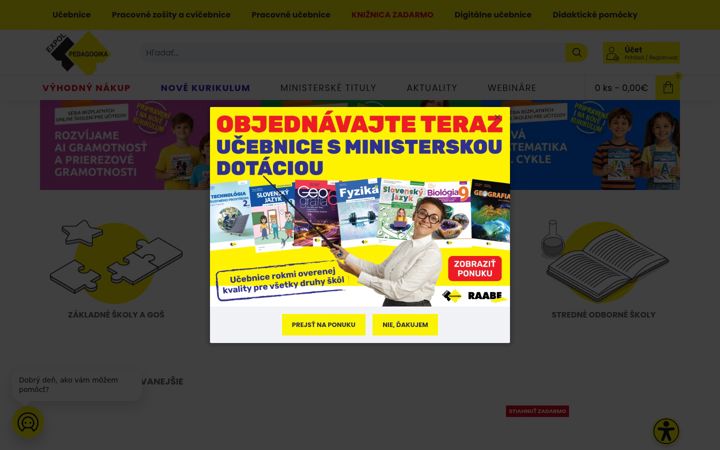 Screenshot of expolpedagogika.sk