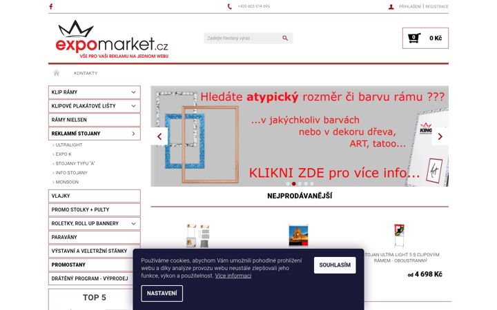 Screenshot of expomarket.cz