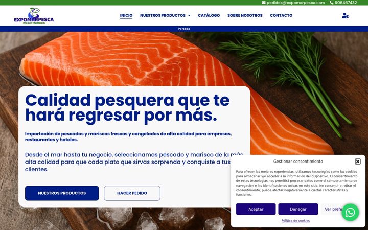 Screenshot of expomarpesca.com