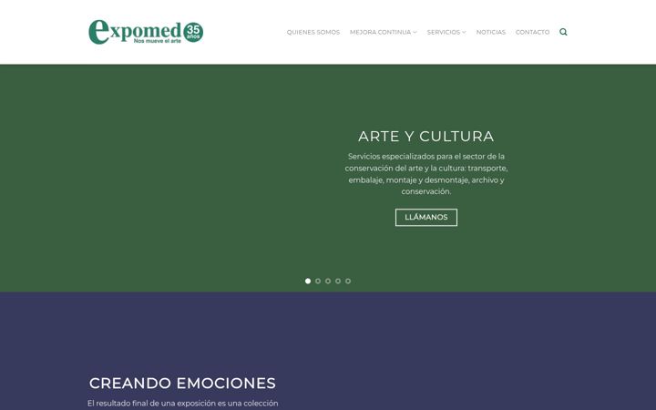 Screenshot of expomed.es