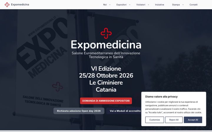 Screenshot of expomedicina.it