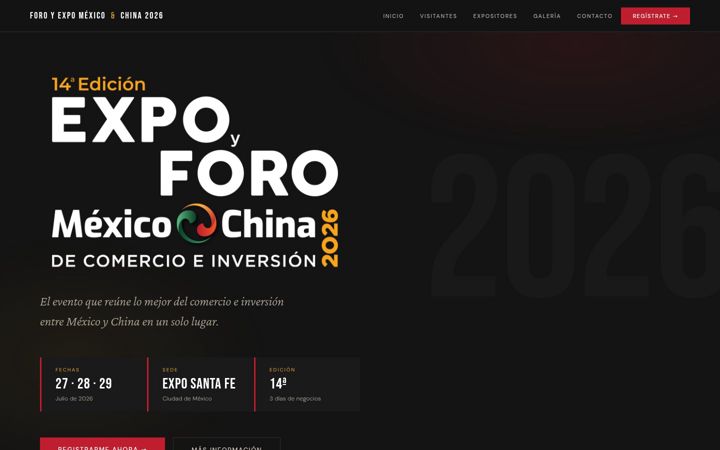 Screenshot of expomexicochina.com
