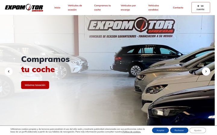 Screenshot of expomotorubeda.com